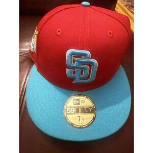 New Era 59Fifty San Diego Padres 40TH Anniversary Year Fitted Hat Size 7 1/2